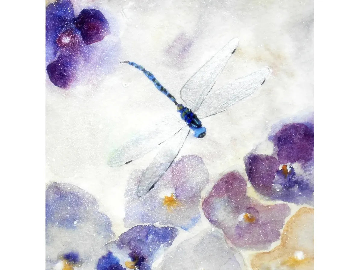 Luxury Pretty Petals with Dragon Fly Card image 0