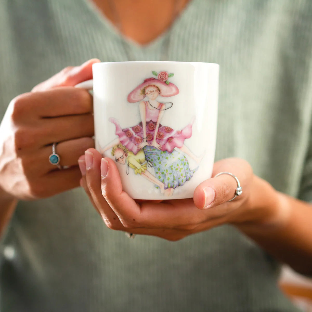 Young At Heart Fine China Mug by Bernie Parker