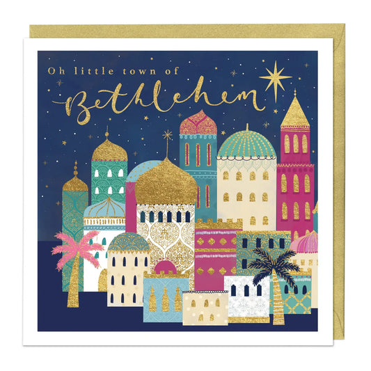 Oh Little Town of Bethlehem Christmas Card