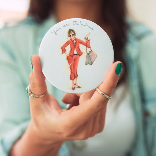 "You are Fabulous" Pocket Mirror by Bernie Parker