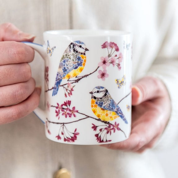 Blue Tits Fine Bone China Mug