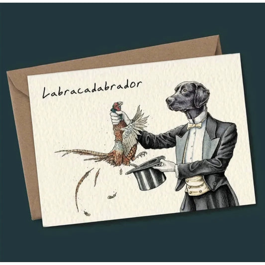 Labracadabrador Funny Dog Card