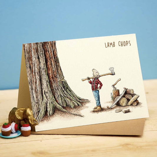 Lamb Chops funny card