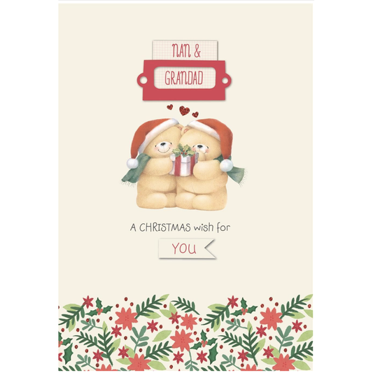 Forever Friends Nan & Grandad Christmas Card
