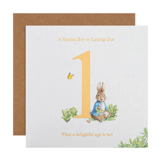 Peter Rabbit 1st Birthday Card – Special Boy