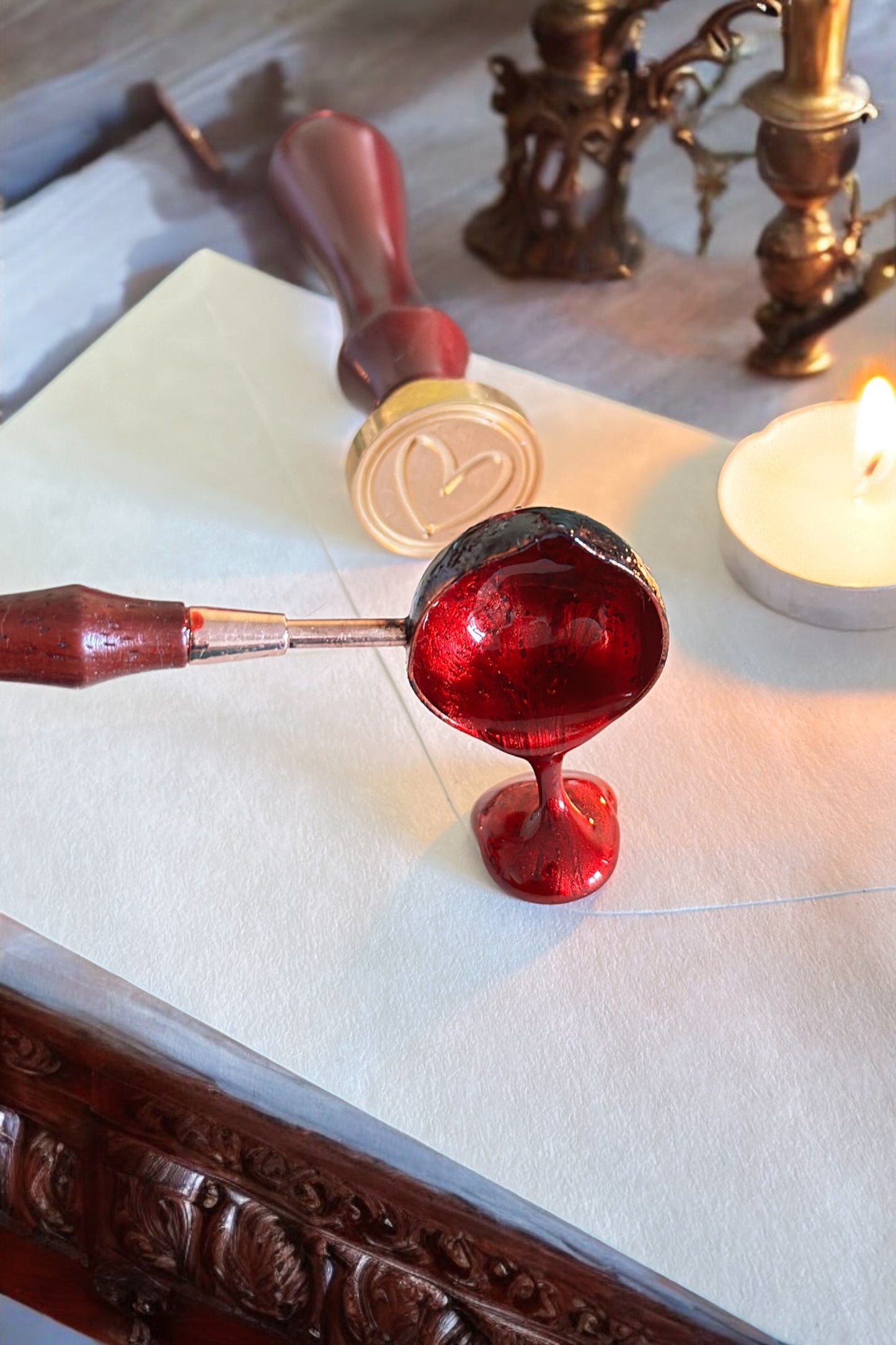 Handwritten Letter White Wove with wax seal