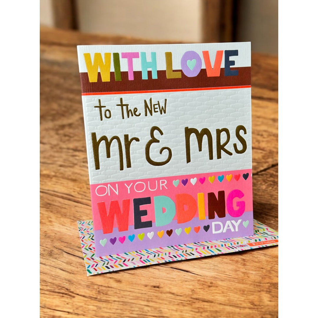 With Love to the New Mr & Mrs Wedding Card