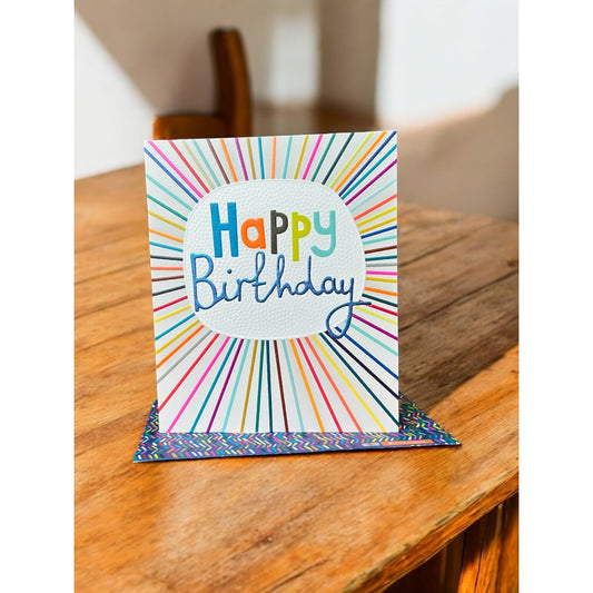 Happy Birthday Bright Greeting Card