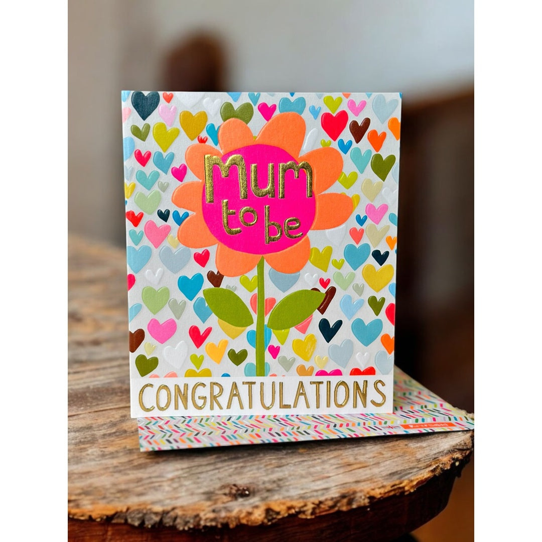Mum to Be Congratulations Flower Card