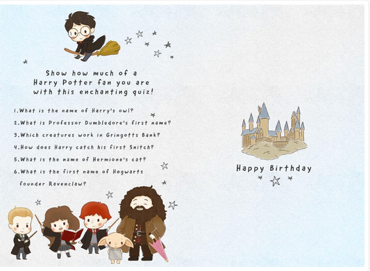 Hallmark Harry Potter Grandson Birthday Card