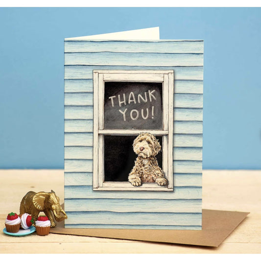 Dog Lover Thank You Card | Blank Inside Greeting