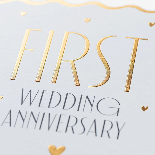 First Wedding Anniversary Card