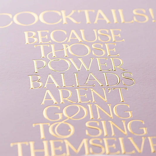 Cocktails & Power Ballads