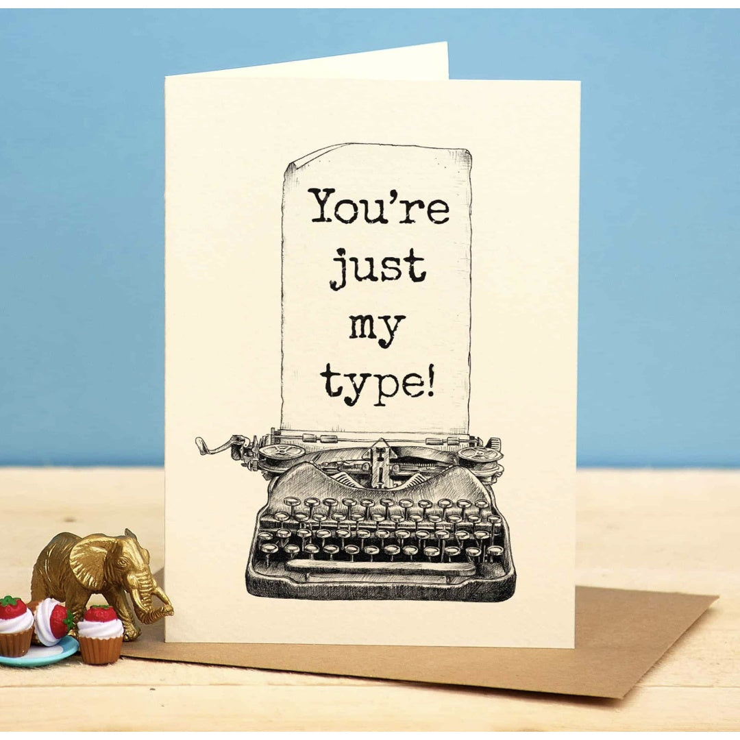 Just My Type Card Valentines Card