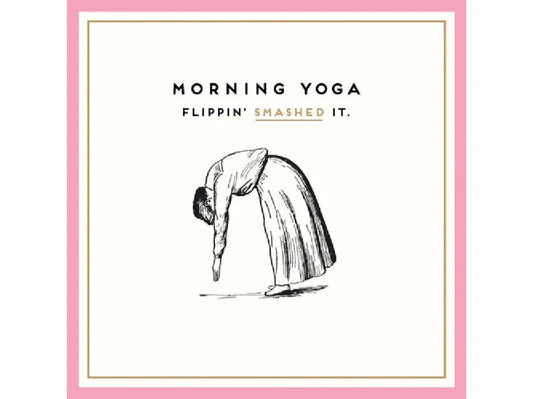 Morning Yoga Birthday Card image 0