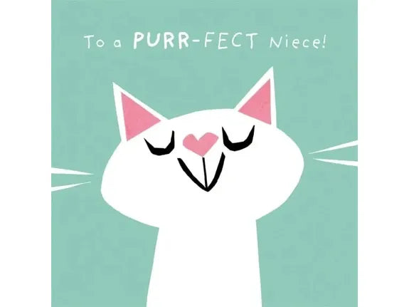 To a PURR-FECT Niece Birthday Card image 0