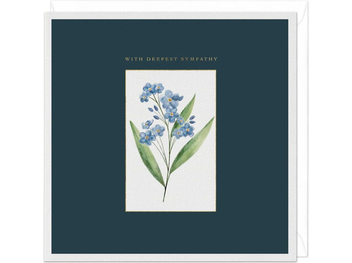 Forget-Me-Not Sympathy Card image 0