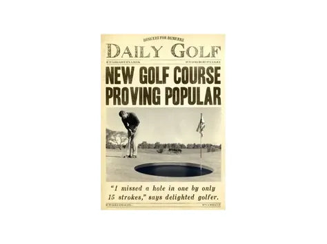 'New Golf Course Proving Popular' Greeting card image 0