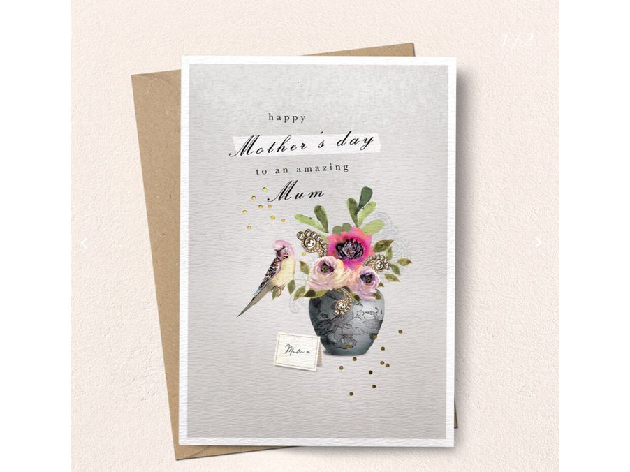 Mother's Day Budgie Card image 0