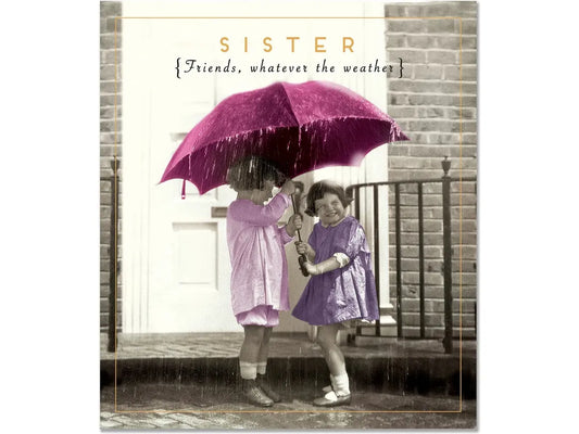 Sister whatever the weather birthday card image 0