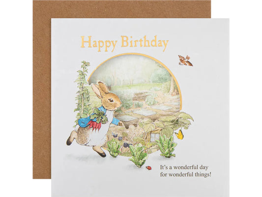 Childs Birthday Card - Beatrix Potter Peter Rabbit Design image 0