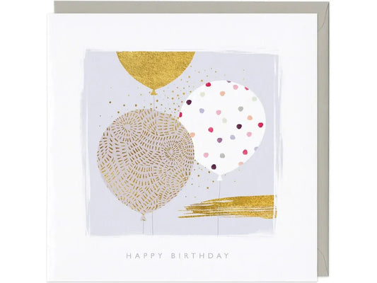 Spotty and Patterned Balloons Birthday Card image 0