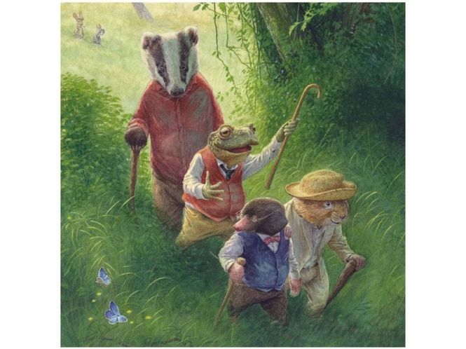 Chris Dunn Summer Evening Walk Card Wind in the Willows image 0