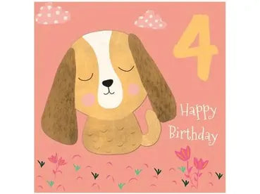 4th Birthday Dog Card image 0