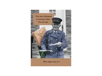 Postman Birthday Card 'The Old One' Who might that be? image 0