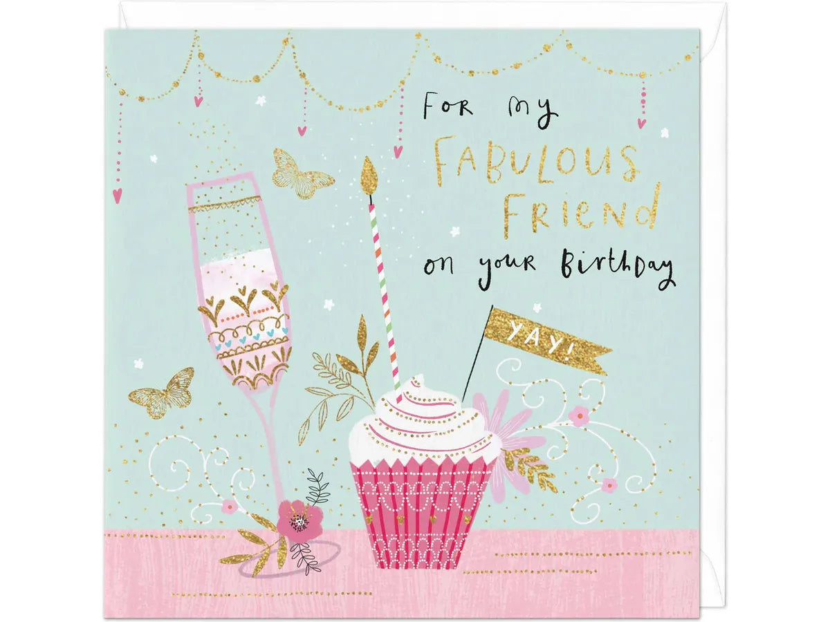 Fabulous Friend Cupcake Birthday Card image 0