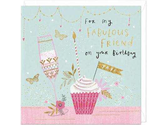 Fabulous Friend Cupcake Birthday Card image 0