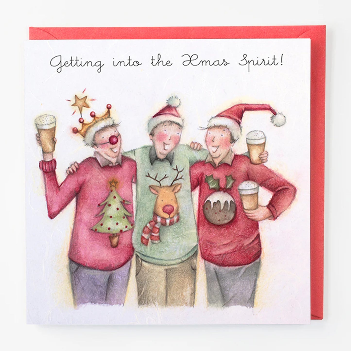 Getting Into the Xmas Spirit Card