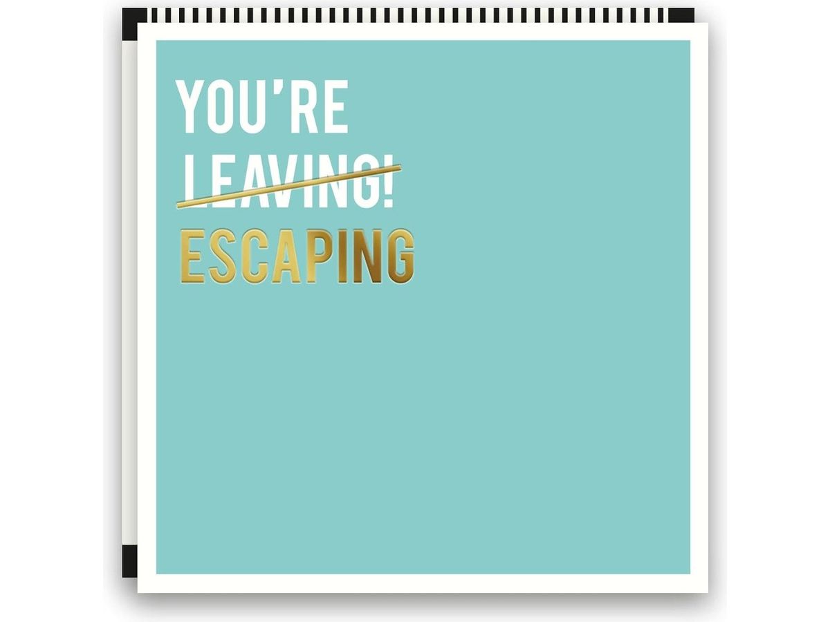 Funny Leaving Card