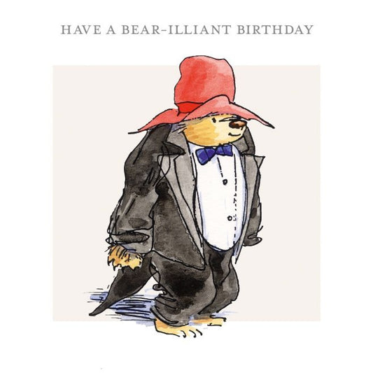 Paddington Bear in Dinner Jacket Birthday Card – Peggy Fortnum