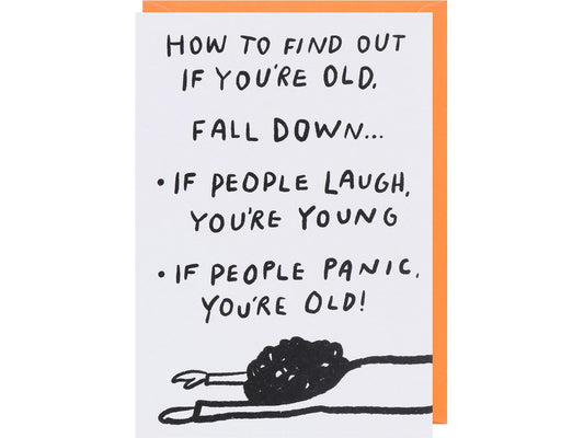 Find Out if You’re Old’ Birthday Card