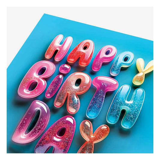 Bold and Bright Happy Birthday Card