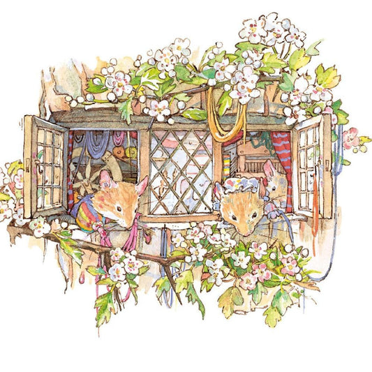 Brambly Hedge The Weavers Cottage Greeting Card